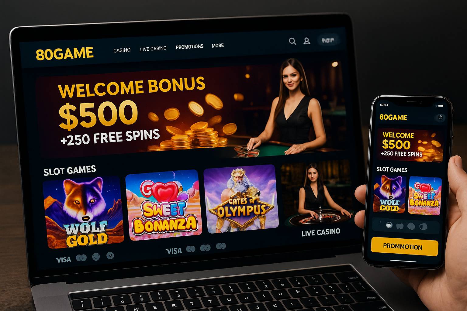 
                                Cassino Online 80GAME
                                